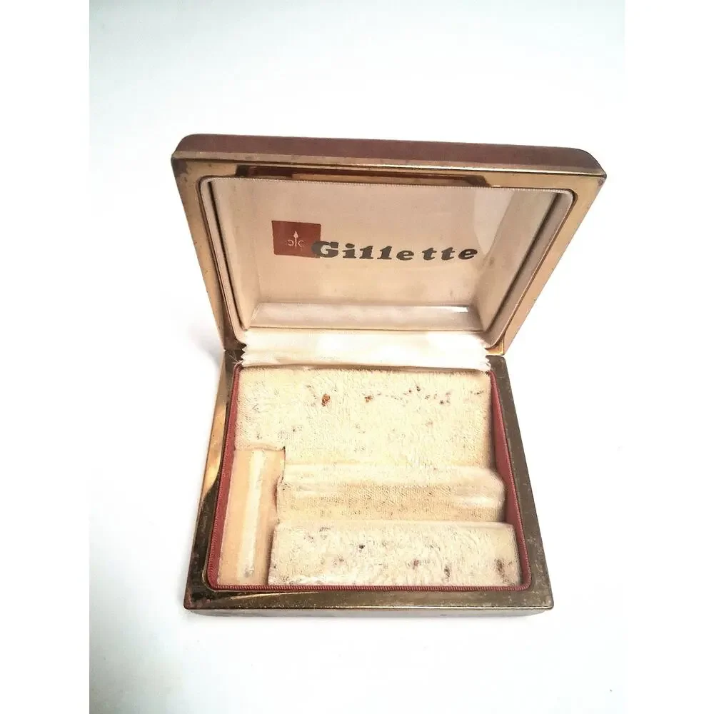Gillette Diplomat Double Edge Safety Razor Set 1950s